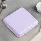 Тарелка квадратная «Бантик», 15,3 см, цвет МИКС - Фото 3