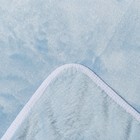 Плед детский  нежно голубой 90х100см, велсофт 260г/м пэ100% - Фото 3