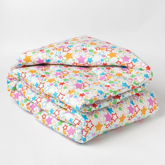 Одеяло стеганое «детское+» 110х140, синтепон, цвет МИКС - фото 1907040092