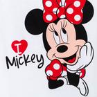 Футболка "Minnie 2", Минни Маус, р. 32, рост 110-116 см, белый - Фото 7