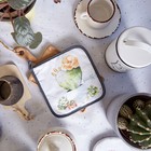 Прихватка Этель Love beautiful 19×19 см, 100% хлопок, саржа, ватин 250 г/м² - Фото 5