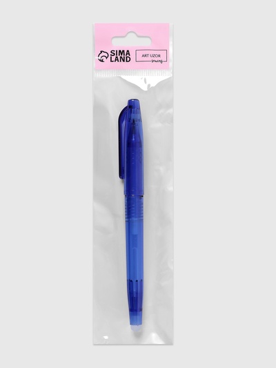 Ручка для джинсовой ткани термоисчезающая, белая