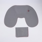 Подушка надувная для шеи, с подголовником, в чехле, 43×28 см, МИКС - Фото 4