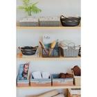 Корзина для хранения плетёная Доляна «Войс», 25×9×20 см, цвет чёрный - фото 24615720