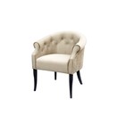 Кресло «Милан», ткань велюр, молдинг никель, опоры массив венге, цвет боне - фото 298240809