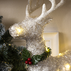 Светодиодная фигура «Олень» 30×46×15 см, акрил, от батареек ААх2, свечение тёплое белое - Фото 3