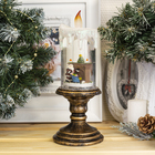 Светодиодная фигура «Свеча с Дедом Морозом» 11 × 26 × 11 см, пластик, батарейки ААх3 (не в комплекте), свечение тёплое белое - Фото 2