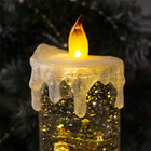 Светодиодная фигура «Свеча с Дедом Морозом» 11 × 26 × 11 см, пластик, батарейки ААх3 (не в комплекте), свечение тёплое белое - Фото 3