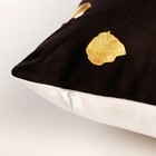 Подушка декоративная Этель «Горошек чёрный», 40х40 см, велюр, 100% п/э - Фото 2