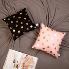 Подушка декоративная Этель «Горошек розовый», 40х40 см, велюр, 100% п/э - Фото 3