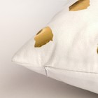 Подушка декоративная "Этель" Горошек белый, 40х40 см, велюр, 100% п/э - Фото 2