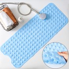 Коврик противоскользящий в ванну Доляна «Пузырьки», на присосках, 39×101 см, МИКС - Фото 2