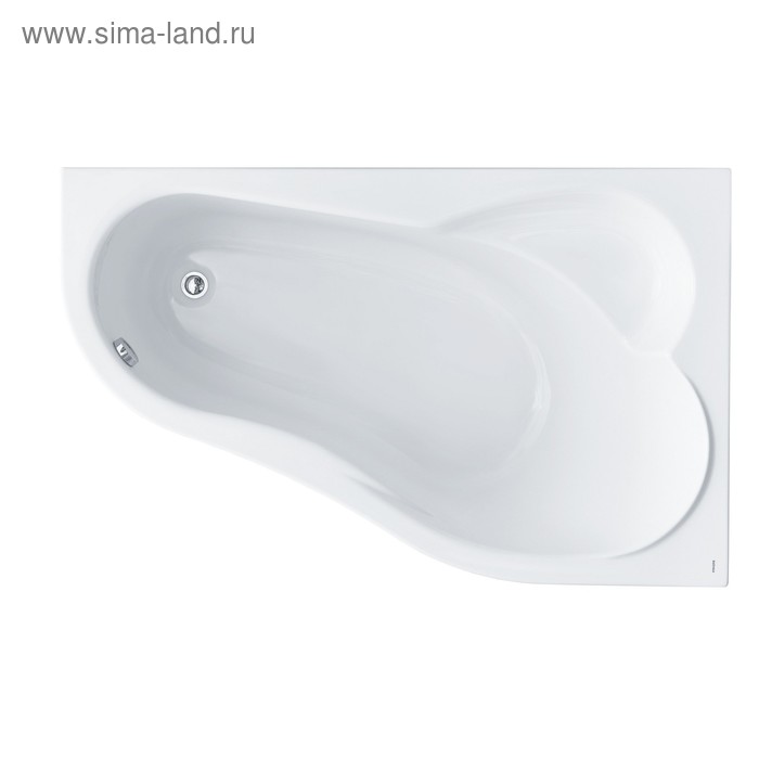 Ванна акриловая Santek «Ибица» XL 160x100 см, асимметричная правая, белая - Фото 1