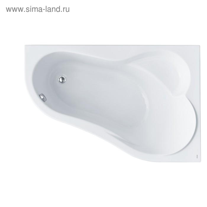 Ванна акриловая Santek «Ибица» 150х100 см, асимметричная правая, белая - Фото 1
