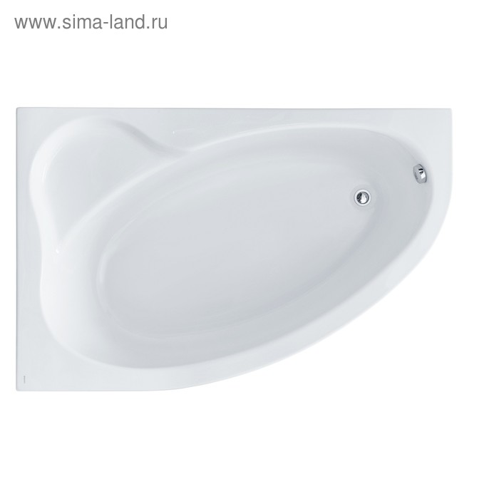 Ванна акриловая Santek «Эдера» 170х110 см, асимметричная левая, белая - Фото 1