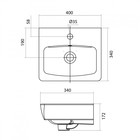 Раковина мебельная Santek «Нео-40» c отверстием под смеситель 4641784