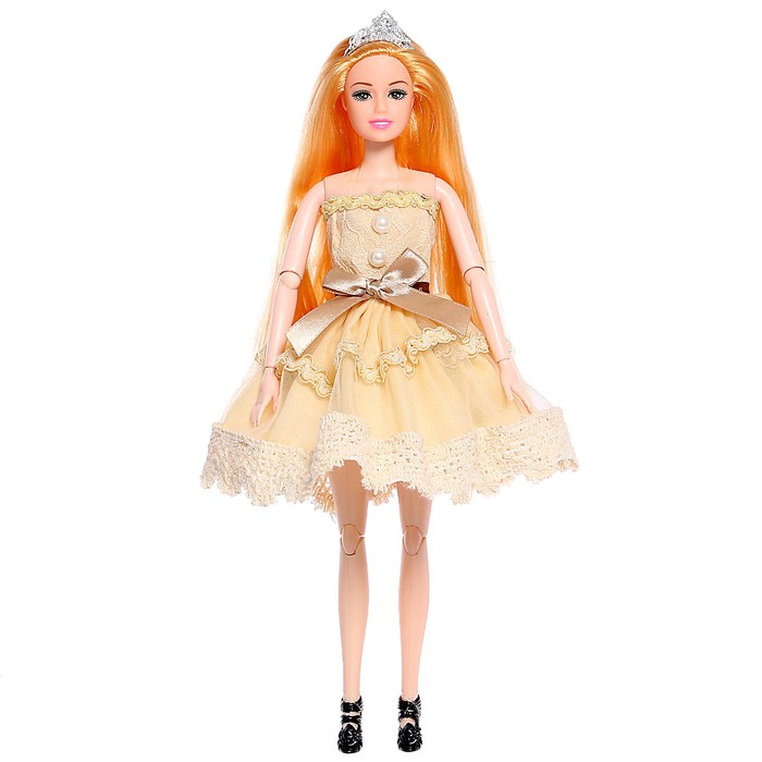 Кукла-модель «Эмели» в платье, с аксессуарами - фото 1886424927
