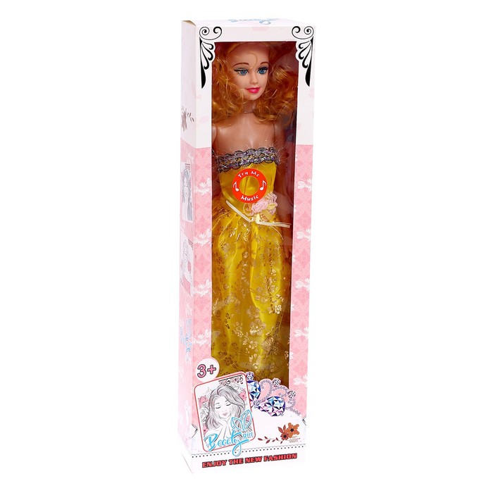 Кукла ростовая «Таня» в платье, со звуком, 54 см, цвет МИКС - фото 1877541028