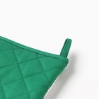 Варежка-прихватка «Новогодний лес» 20×28 см, саржа, 100% х/л, ватин 250 г/м² - Фото 4