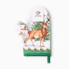 Варежка-прихватка «Новогодний лес» 20×28 см, саржа, 100% х/л, ватин 250 г/м² - Фото 5