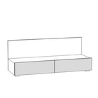 Тумба под ТВ Гринвич 08.115, 1200х416х470, цвет орех селект каминный / белый премиум 4648586