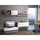 Тумба под ТВ Гринвич 08.115, 1200х416х470, цвет орех селект каминный / белый премиум 4648586