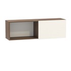 Шкаф навесной Гринвич 08.117 1 дверь, 1200х319х366, Орех селект каминный/Белый премиум 4648587