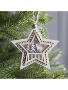 Ёлочная игрушка «Звезда с оленем», 10×10×2 см, 4 LED, от батареек, свечение тёплое белое - Фото 5