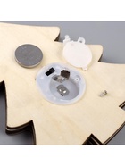 Ёлочная игрушка «Ёлочка в снежинках», 13×13×1 см, 3 LED, от батареек, свечение тёплое белое - Фото 6