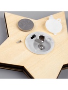 Ёлочная игрушка «Звезда в снежинках», 13×13×1 см, 3 LED, от батареек, свечение тёплое белое - Фото 6