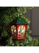 Ёлочная игрушка «Фонарь с Дедом Морозом», 12×8×8 см, 1 LED, от батареек, свечение тёплое белое - Фото 5