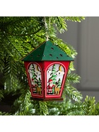 Ёлочная игрушка «Фонарь с Дедом Морозом», 12×8×8 см, 1 LED, от батареек, свечение тёплое белое - Фото 4