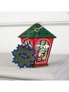 Ёлочная игрушка «Фонарь с Дедом Морозом», 12×8×8 см, 1 LED, от батареек, свечение тёплое белое - Фото 8