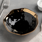 Салатник керамический «Инь и ян», 450 мл, d=15 см, цвет чёрный - фото 319704345
