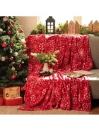 Плед флисовый новогодний «Экономь и Я. Снежинки», 150×130 см - Фото 4