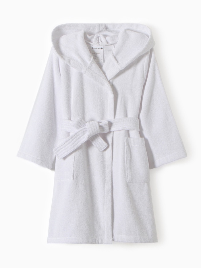 Халат махровый детский «Экономь и Я», размер 30, 100% хлопок с AIRO, белый