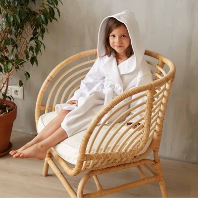 Халат махровый детский «Экономь и Я», размер 32, хлопок 100%, белый