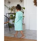 Халат махровый для девочки «Экономь и Я», нежно-бирюзовый, размер 30 - Фото 3