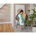 Халат махровый для девочки «Экономь и Я», нежно-бирюзовый, размер 30 - Фото 4