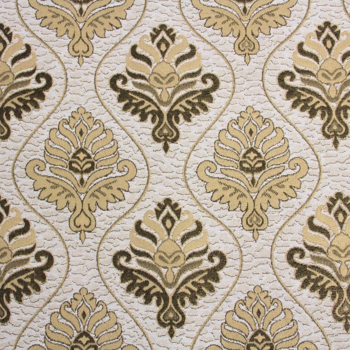 Покрывало гобеленовое «Этель. Барокко», 140×200 см, 450 г/м², бежевое