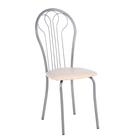 Стул "Венский", Серебристый металлик/Молочный - Фото 1