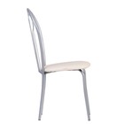 Стул "Венский", Серебристый металлик/Молочный - Фото 2