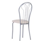 Стул "Венский", Серебристый металлик/Молочный - Фото 3