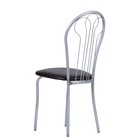 Стул "Венский", Серебристый металлик/Шоколадная рептилия - Фото 3