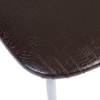 Стул "Венский", Серебристый металлик/Шоколадная рептилия - Фото 4