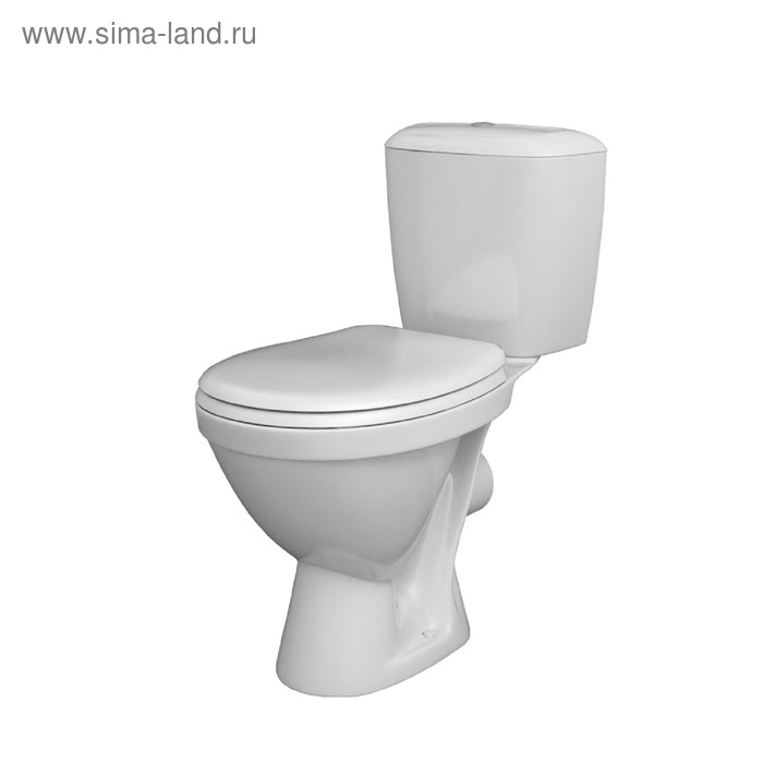 Унитаз компакт Santek «Паллада», горизонт. выпуск, 2-реж. арм., сиденье дюропласт