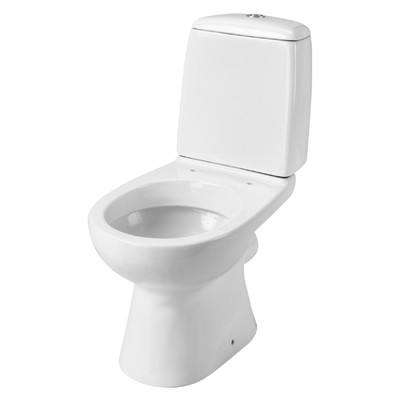 Унитаз компакт Santek «Цезарь» прямой выпуск, 2-реж. арм., дюропласт softclose тонкое