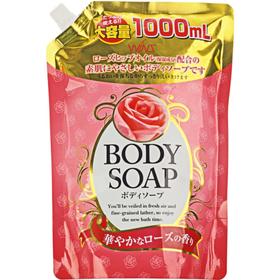 Крем-мыло для тела "Wins Body Soap Rose" с розовым маслом и богатым ароматом 1000 мл 4271998