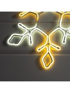 Неоновая фигура «Снежинка», 37 см, 288 LED, 12 В, 8 режимов, свечение белое/тёплое белое - Фото 9