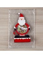 Светодиодная фигура «Дед Мороз» 24×13×5 см, дерево, от батареек АА×2, свечение тёплое белое - фото 65487820